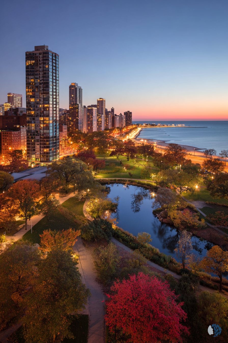 Beautiful Autumn in Chicago