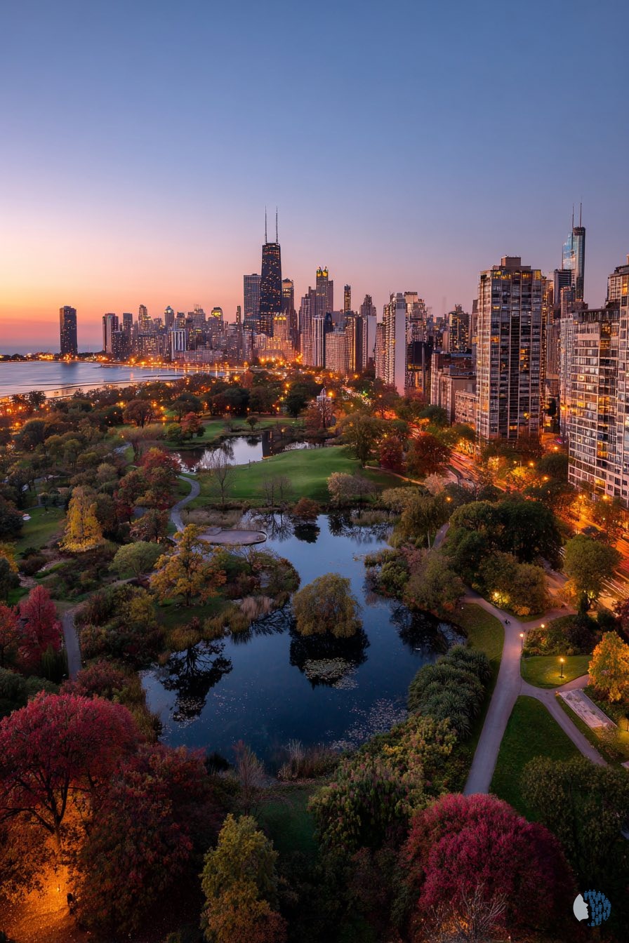 Beautiful Autumn in Chicago