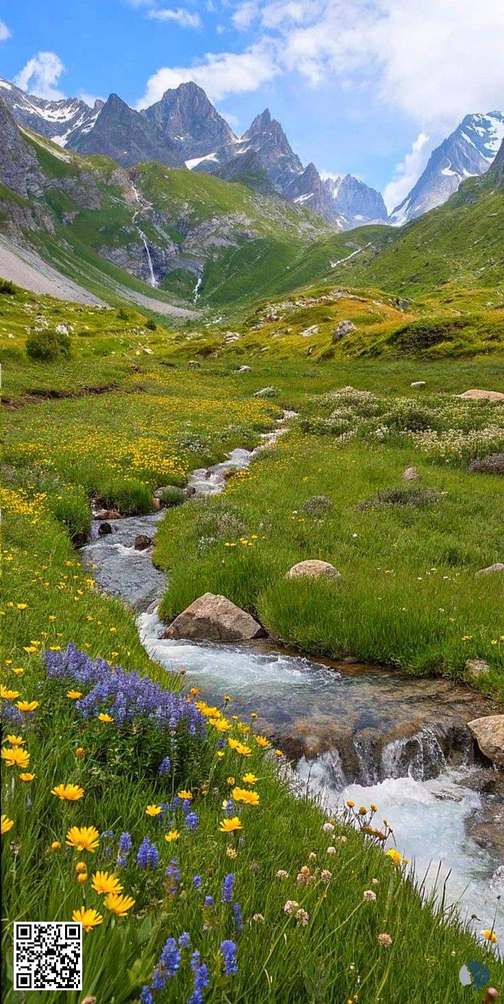 Mountain Serenity — A breathtaking collage of peaceful countryside landscapes, where cozy cabin